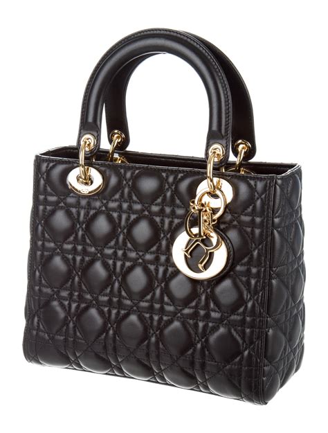 dior micro cannage bag|medium lady dior bag price.